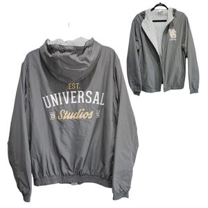 1990 Universal Studios Jacket Lined Hooded Full Zip Size Small Unisex Men Women